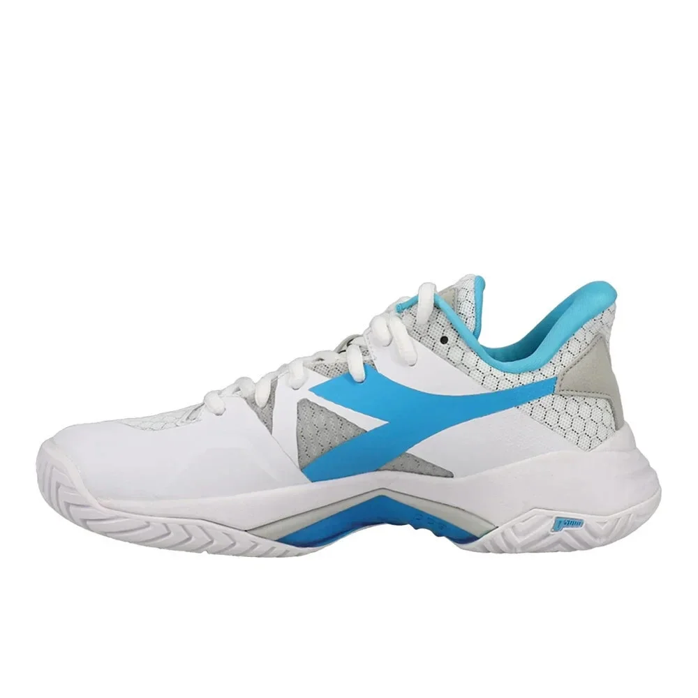 Diadora B.Icon Ag 178116-D0190 Women's 8.5M White Aquarius Tennis Shoes MEW1584